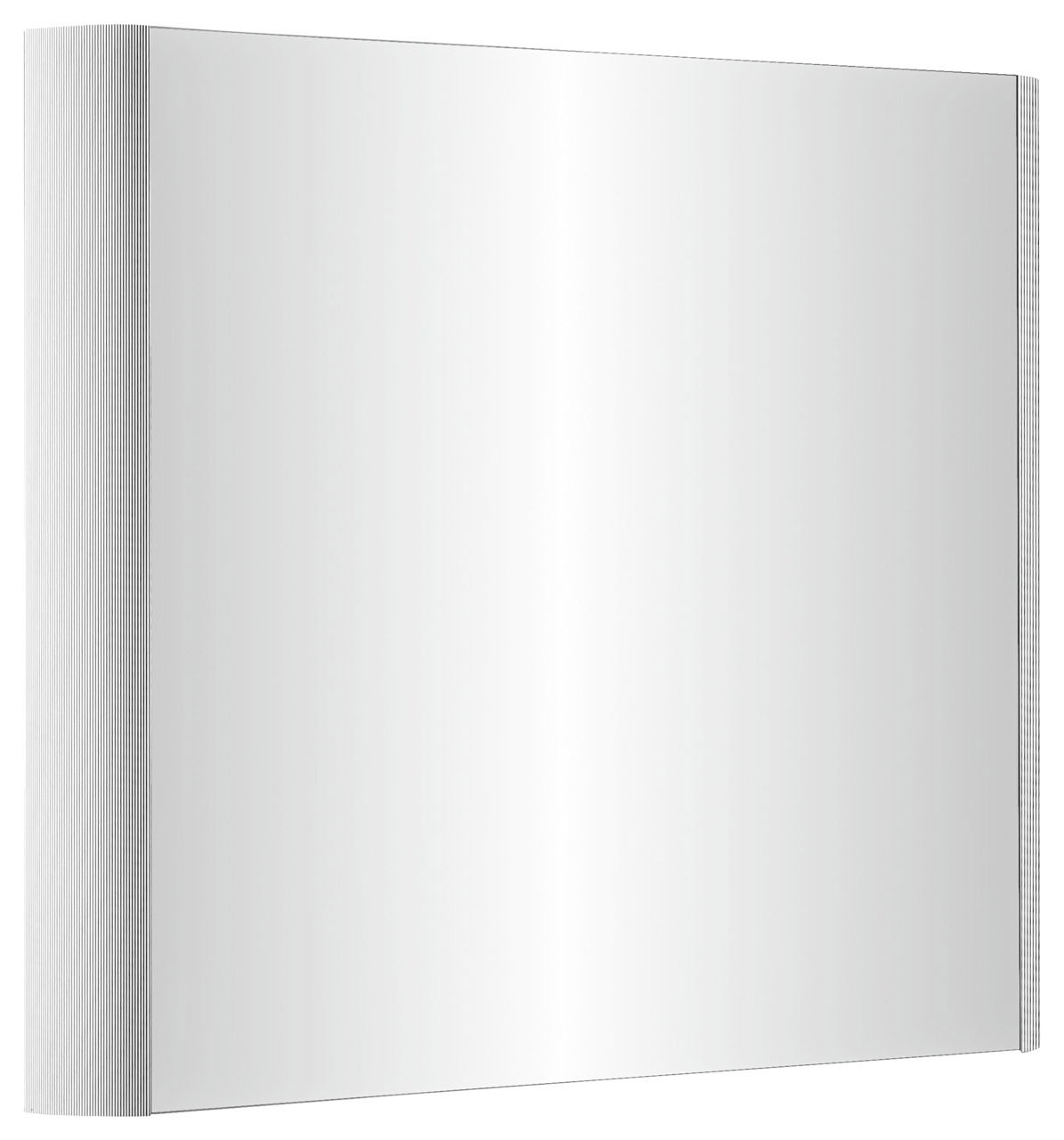 Moderner rechteckiger Spiegel mit seitlicher Perspektive, schlichtes Design