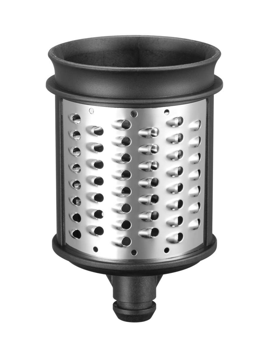 Zylindrische Reibe für Gemüseschneider, seitliche Perspektive