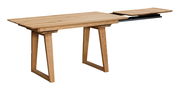Esstisch aus Holz mit ausziehbarer Platte, seitliche Perspektive