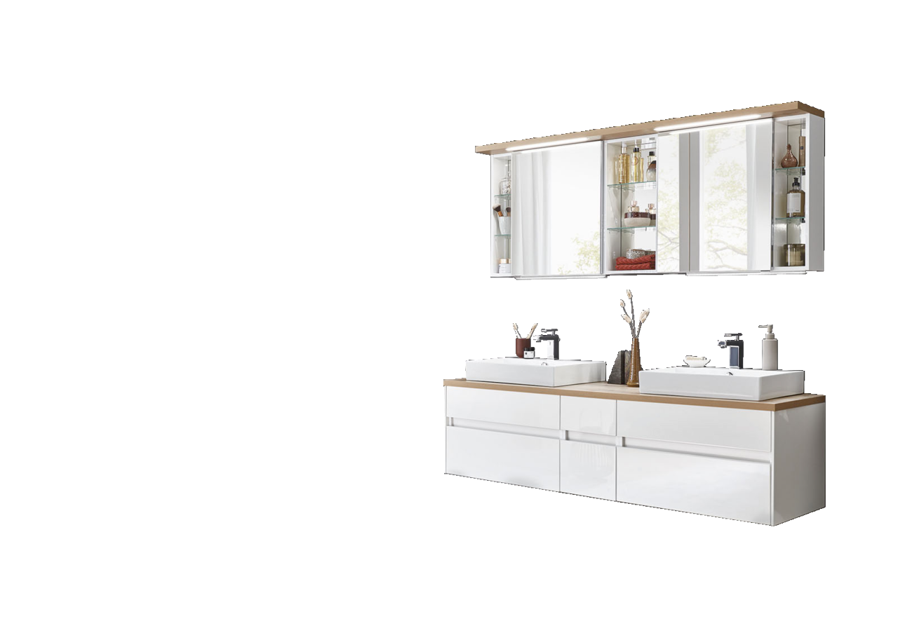 Metalluntergestell MALIN aus glänzendem Metall, frontale Ansicht