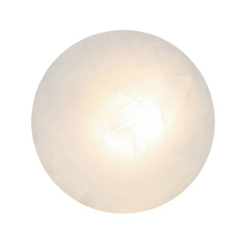 Ronde led-plafondlamp gezien van bovenaf, die een zacht, diffuus licht verspreidt.