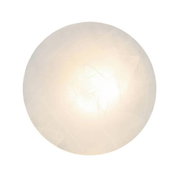 Ronde led-plafondlamp gezien van bovenaf, die een zacht, diffuus licht verspreidt.