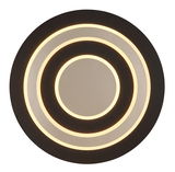 Runde Deckenleuchte mit konzentrischen Kreisen, Ansicht von unten