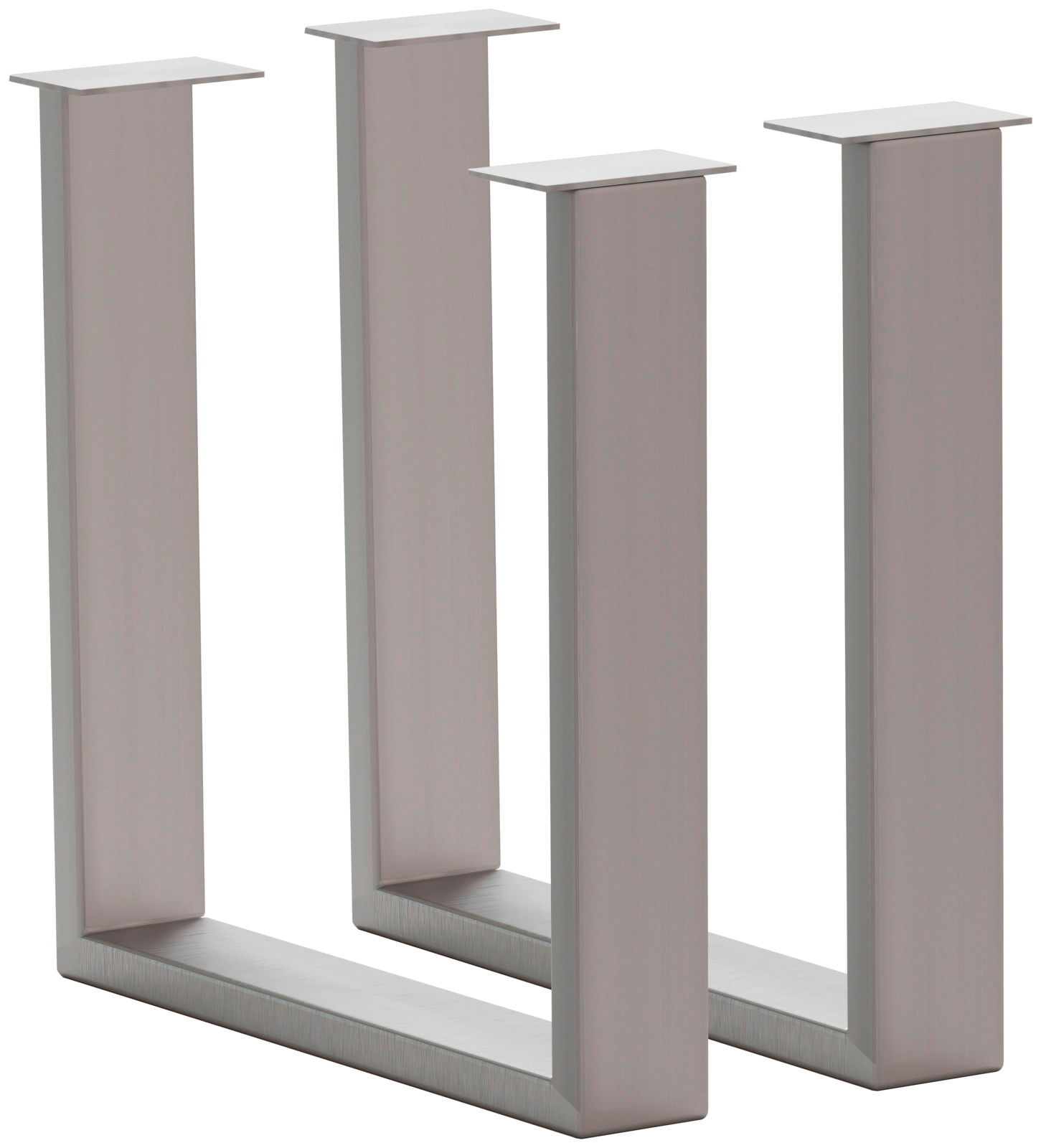 Waldwelt Tischgestell CHALET-PALAZZO Metallisches Tischgestell in U-Form, seitliche Perspektive