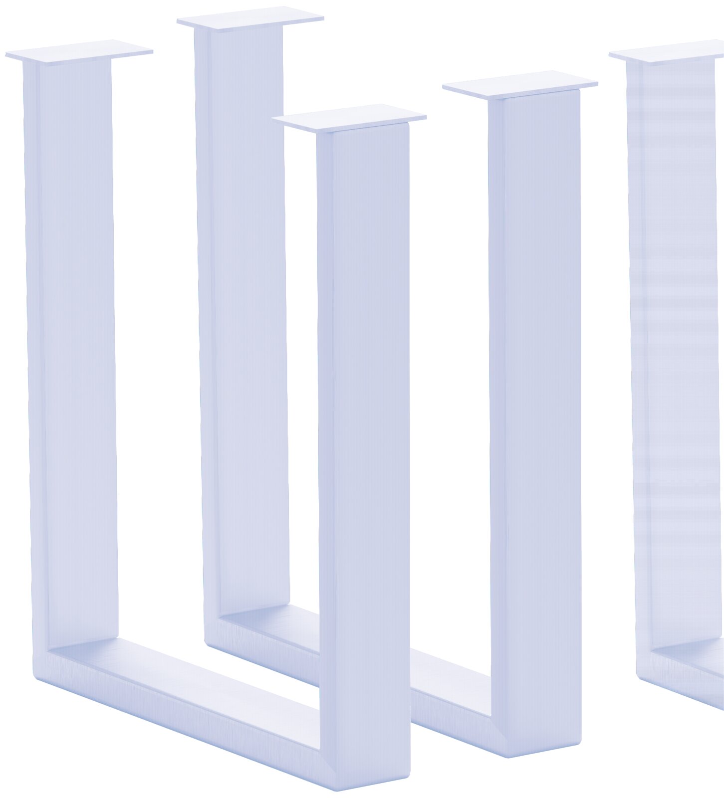 Waldwelt Tischgestell CHALET-PALAZZO Metallisches Tischgestell in U-Form, seitliche Perspektive