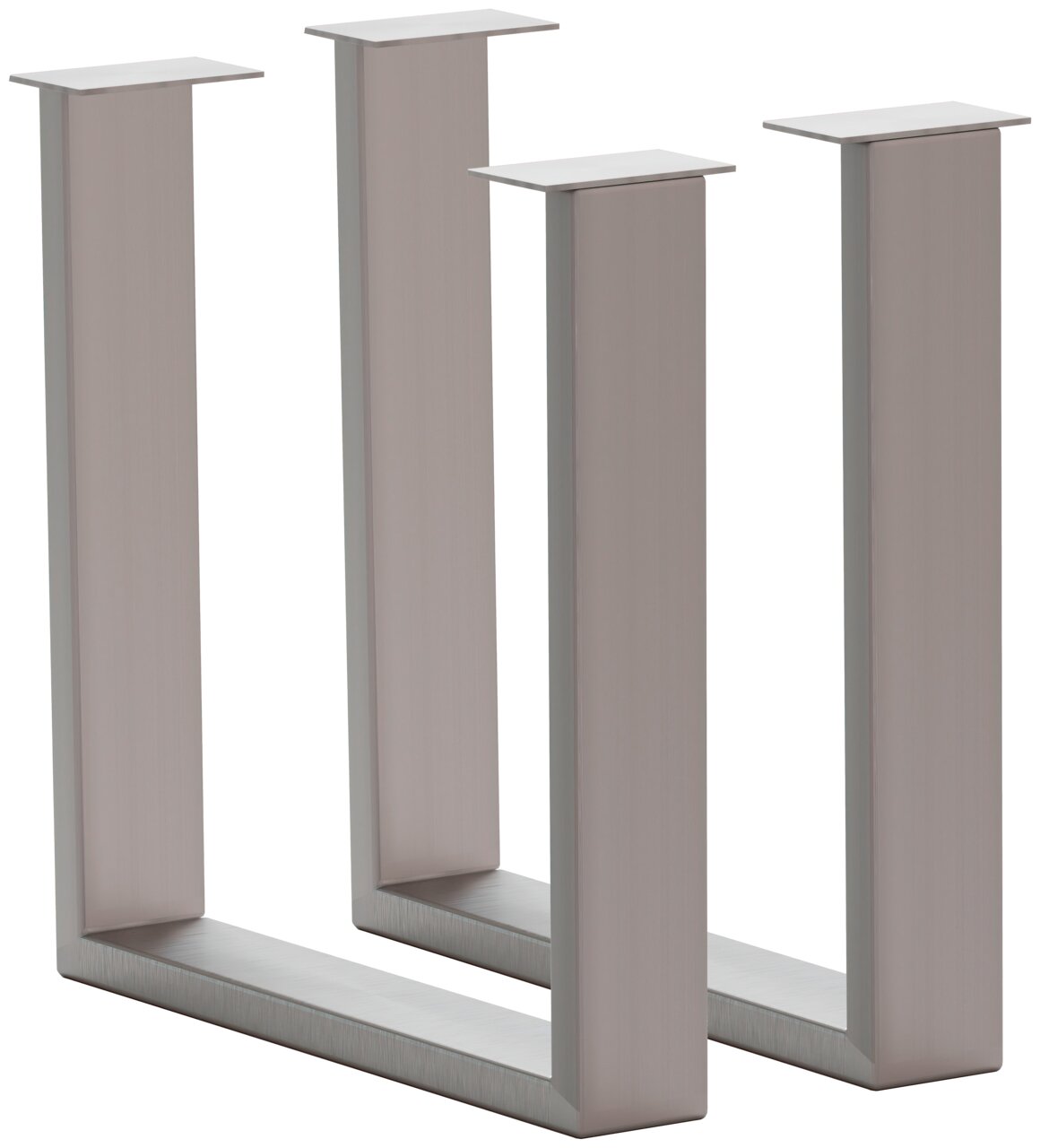 Waldwelt Tischgestell CHALET-PALAZZO Metallisches Tischgestell in U-Form, seitliche Perspektive