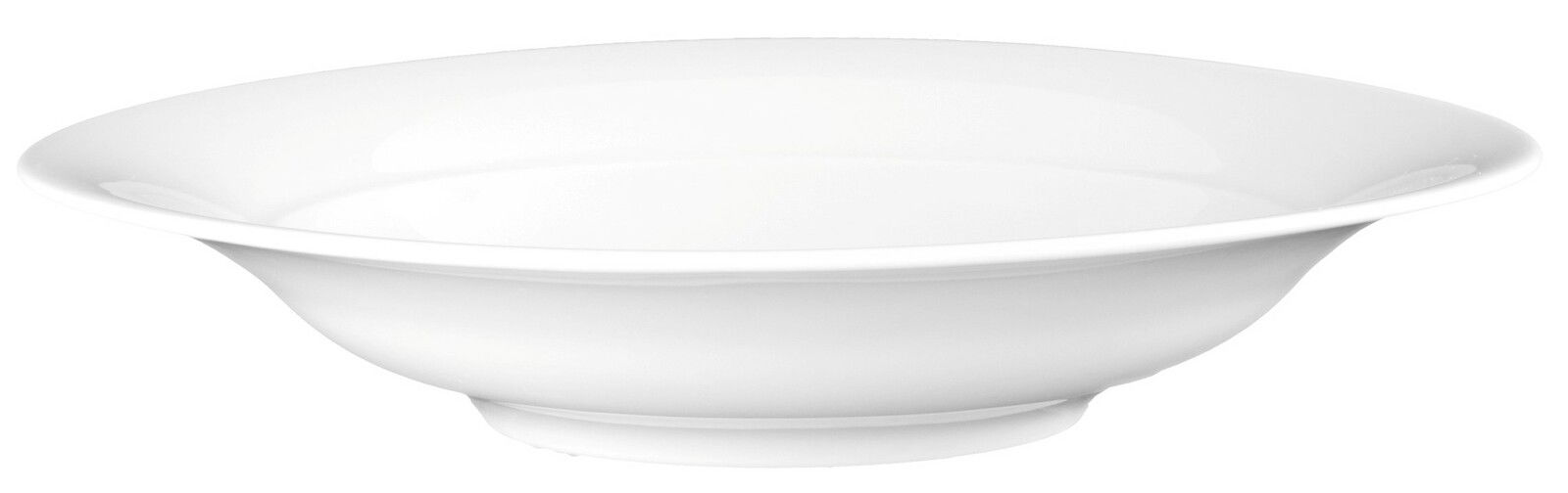 Seltmann Weiden Suppenteller TRIO Weißer Suppenteller aus Porzellan, seitliche Perspektive