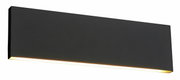 Moderne Wandleuchte Concha in rechteckiger Form, seitliche Perspektive