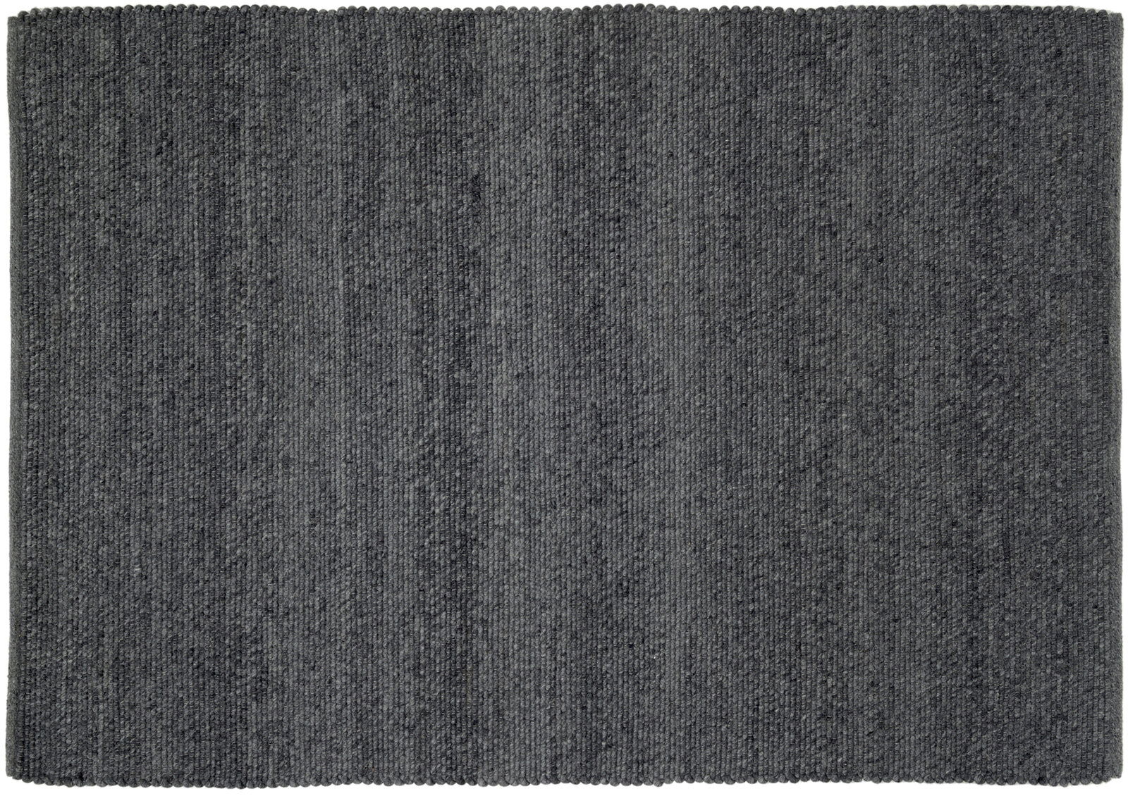 OCI Handweb Teppich FAVORIT Grauer Handwebteppich in Draufsicht, gleichmäßiges Muster