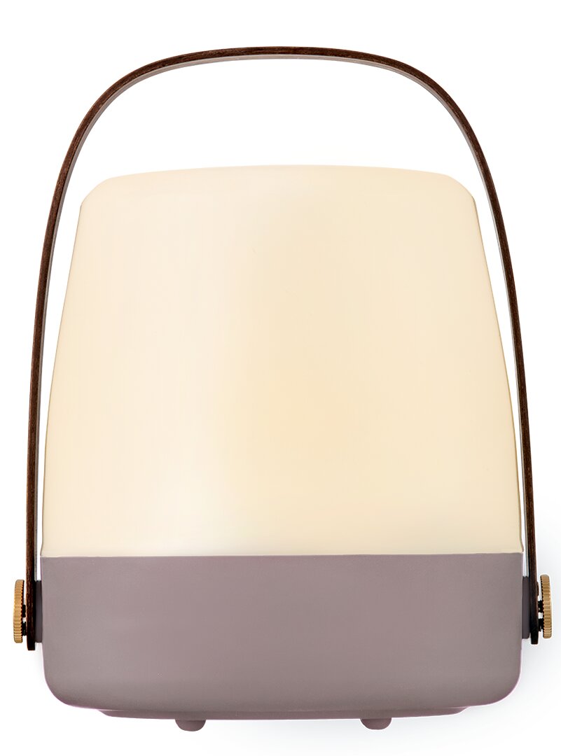 Frontansicht der kooduu LED-Lampe LITE-UP 2.0 mit modernem Design und Tragegriff.