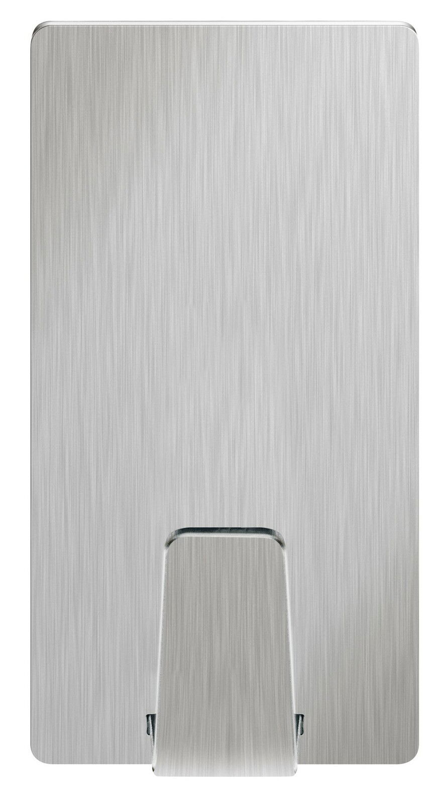 Tesa Powerstrips 2-tlg. WATERPROOF Wasserdichter Edelstahlhaken von vorne, ideal für Badezimmer und feuchte Umgebungen.