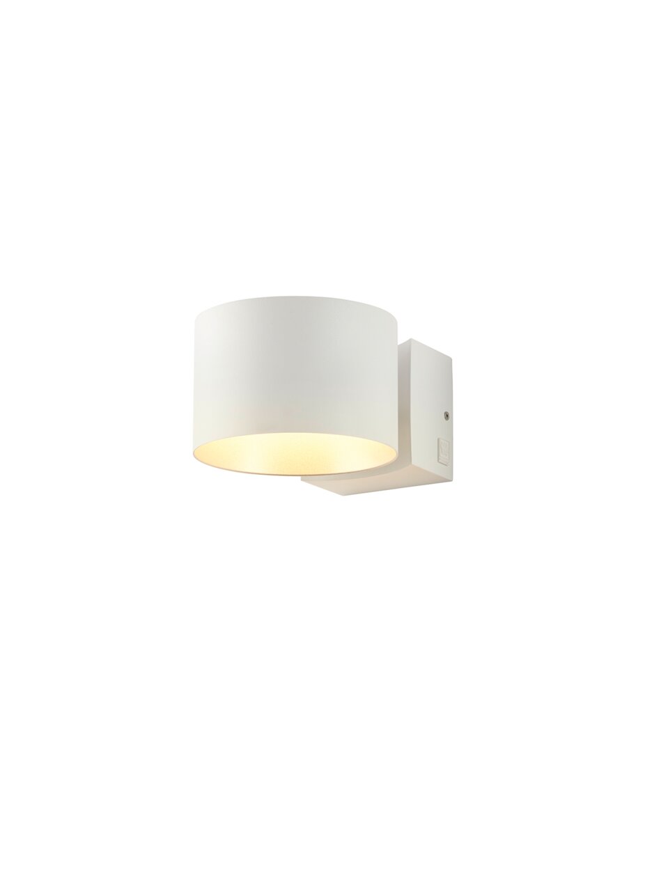 Musterring wandlamp LOOP Moderne weiße Wandleuchte LOOP von Musterring, seitliche Perspektive