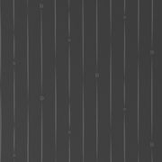 Dunkelblaue Wendebettwäsche mit vertikalen, schmalen Streifen und kleinen, dezenten Logos, Draufsicht.