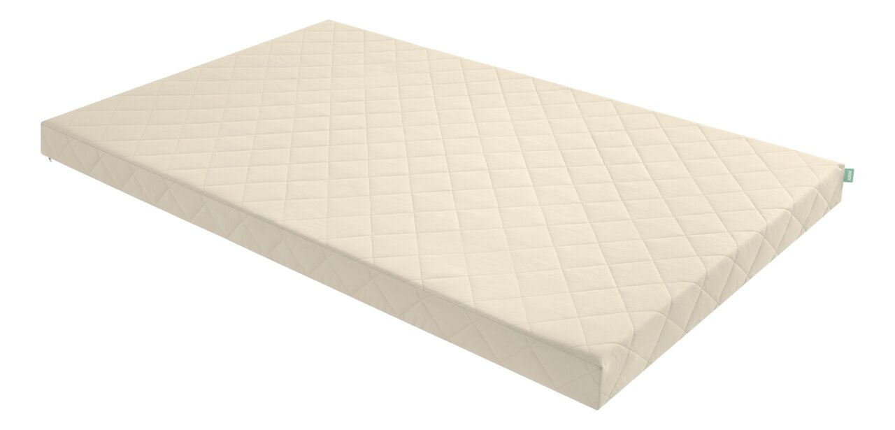 Paidi Mehrzonenkaltschaum-Matratze LITTLE FLO Mehrzonenkaltschaum-Matratze in schräger Draufsicht mit gestepptem Bezug
