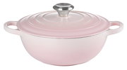 Rosa La Marmite 24cm von Le Creuset, seitliche Perspektive