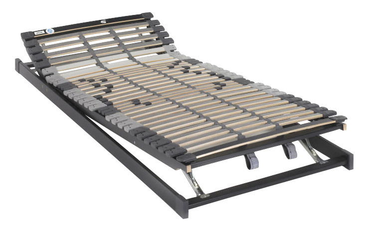 Verstellbarer Lattenrost 90 x 200 cm in seitlicher Perspektive