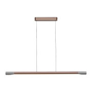 Moderne LED-Pendelleuchte in minimalistischem Design, seitliche Perspektive