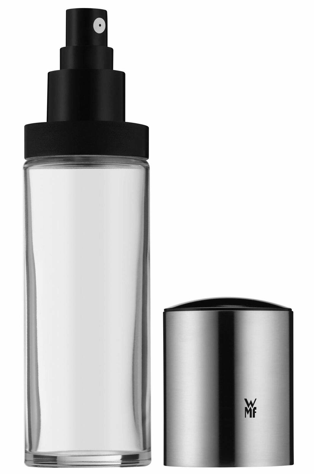 Essig- und Ölsprüher aus Glas und Edelstahl, Vorderansicht