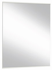 Rechteckiger Wandspiegel mit schmalem Rahmen, seitliche Perspektive