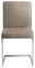 Moderano Freischwinger-Stuhl LUPO II Freischwinger-Stuhl in Beige mit Metallgestell, Frontalansicht