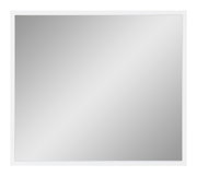 Rechteckiger Wandspiegel mit weißem Rahmen, Frontalansicht