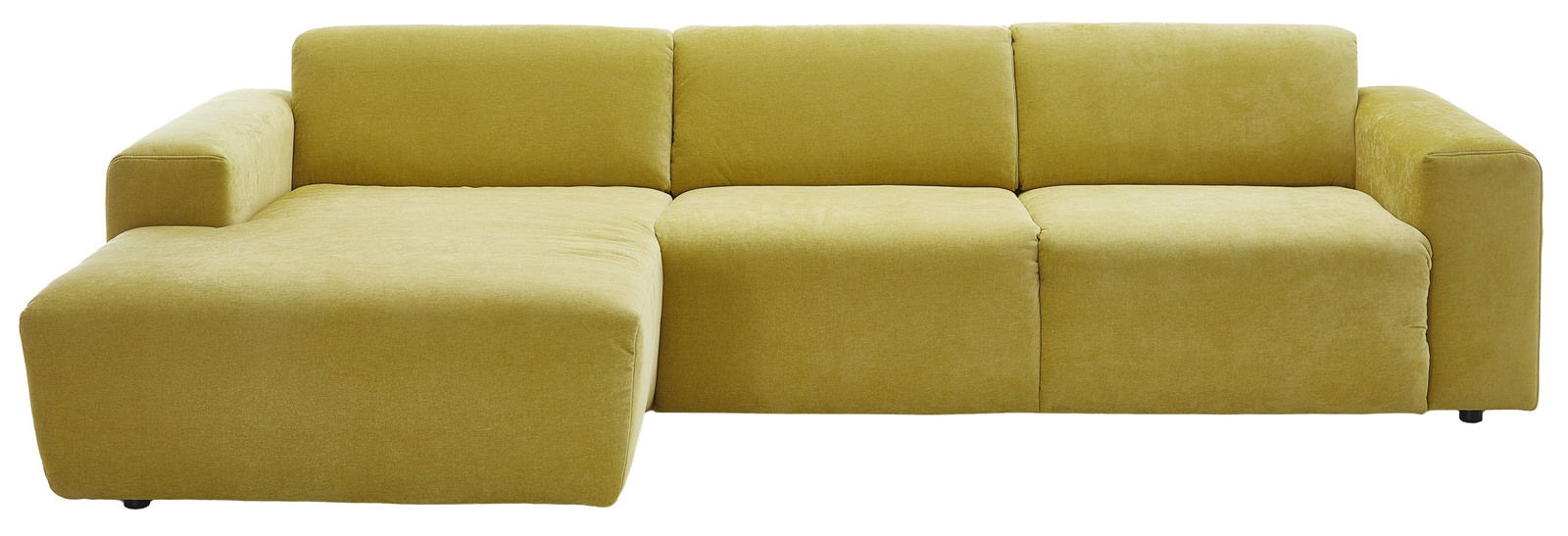 Gelbes Longchair-Sofa Beldomo Style ERLANGEN, Vorderansicht