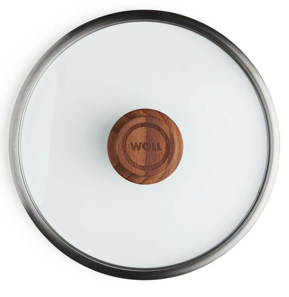 Glasdeckel mit Holzgriff, Draufsicht