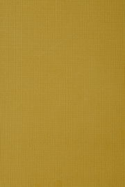 Nahaufnahme eines gelben Stoffes mit feiner Textur, von oben betrachtet.