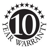 10 Jahre Garantie Siegel, Vorderansicht