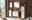 Moderner Spiegelschrank in einem stilvollen Badezimmer, frontal betrachtet, mit Holz- und Weißtönen.