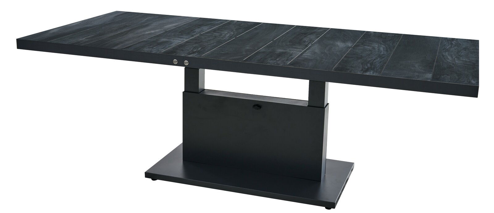 Siena Garden Garten E-Lifttisch TALINA+ Moderner Garten E-Lifttisch aus dunklem Material, seitliche Perspektive