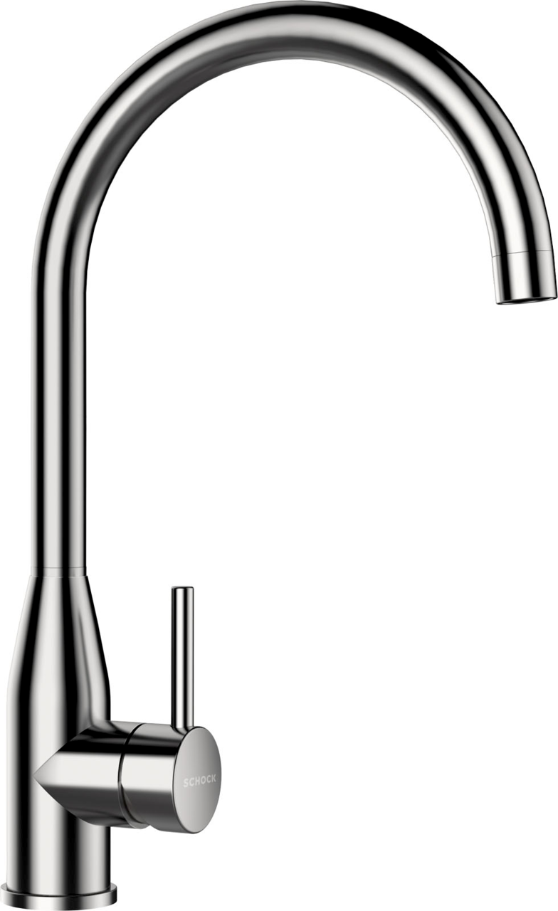 Zurbrüggen Einhebelmischer KAVUS Moderner Einhebelmischer aus Edelstahl in seitlicher Perspektive