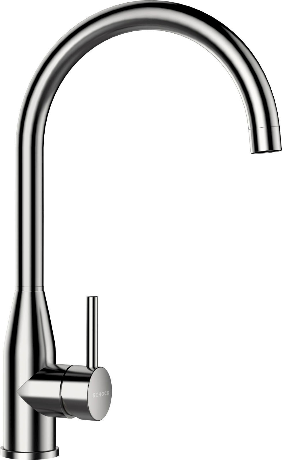 Zurbrüggen Einhebelmischer KAVUS Moderner Einhebelmischer aus Edelstahl in seitlicher Perspektive