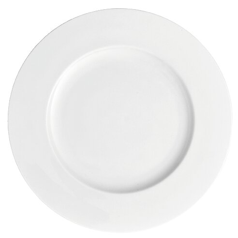 Weißer Brotteller aus Porzellan, Draufsicht