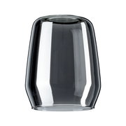 Transparenter Dekoschirm Vento aus Glas, seitliche Perspektive