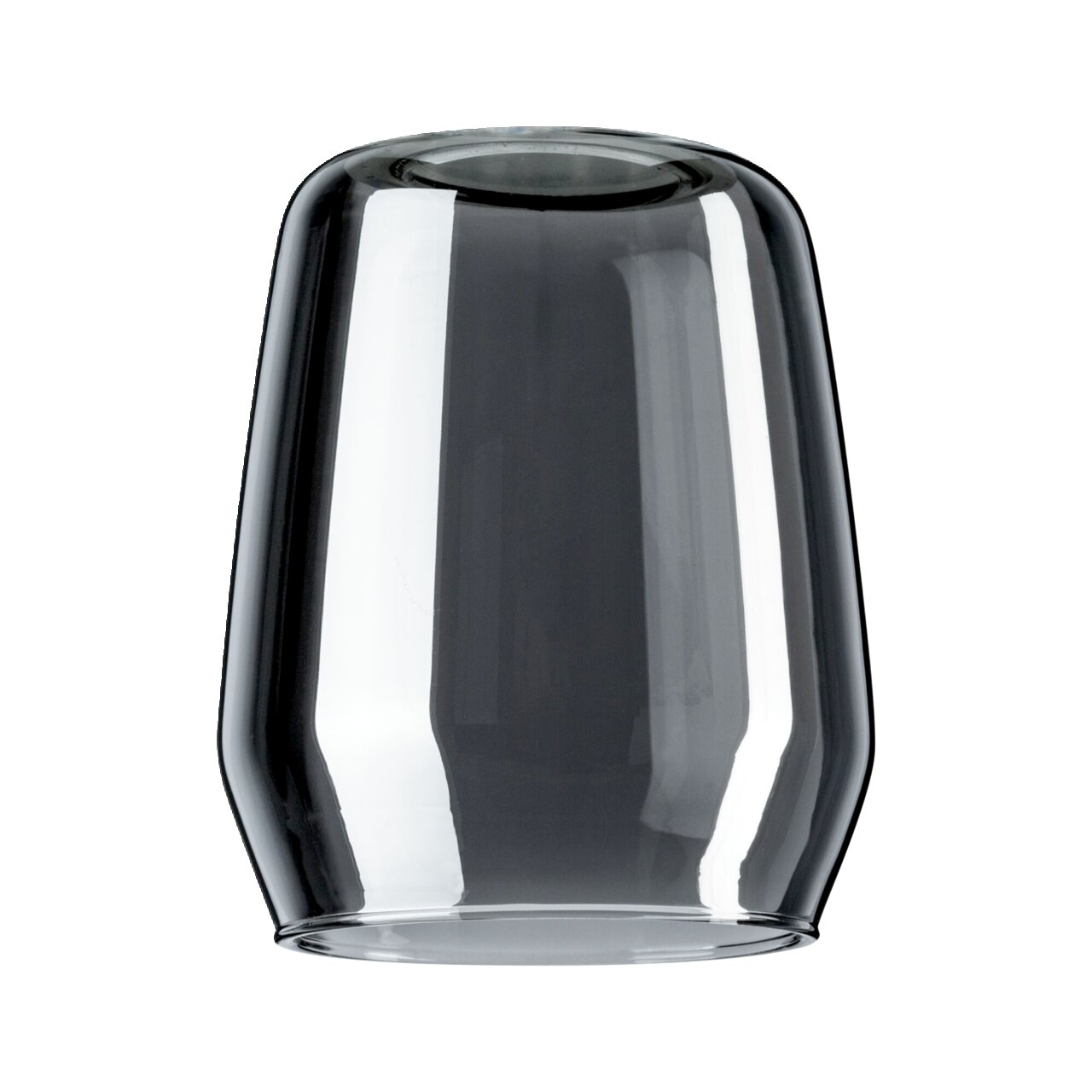 Transparenter Dekoschirm Vento aus Glas, seitliche Perspektive