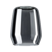 Transparenter Dekoschirm Vento aus Glas, seitliche Perspektive