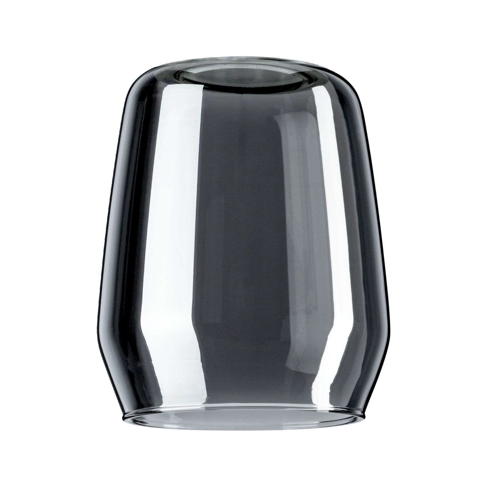 Transparenter Dekoschirm Vento aus Glas, seitliche Perspektive
