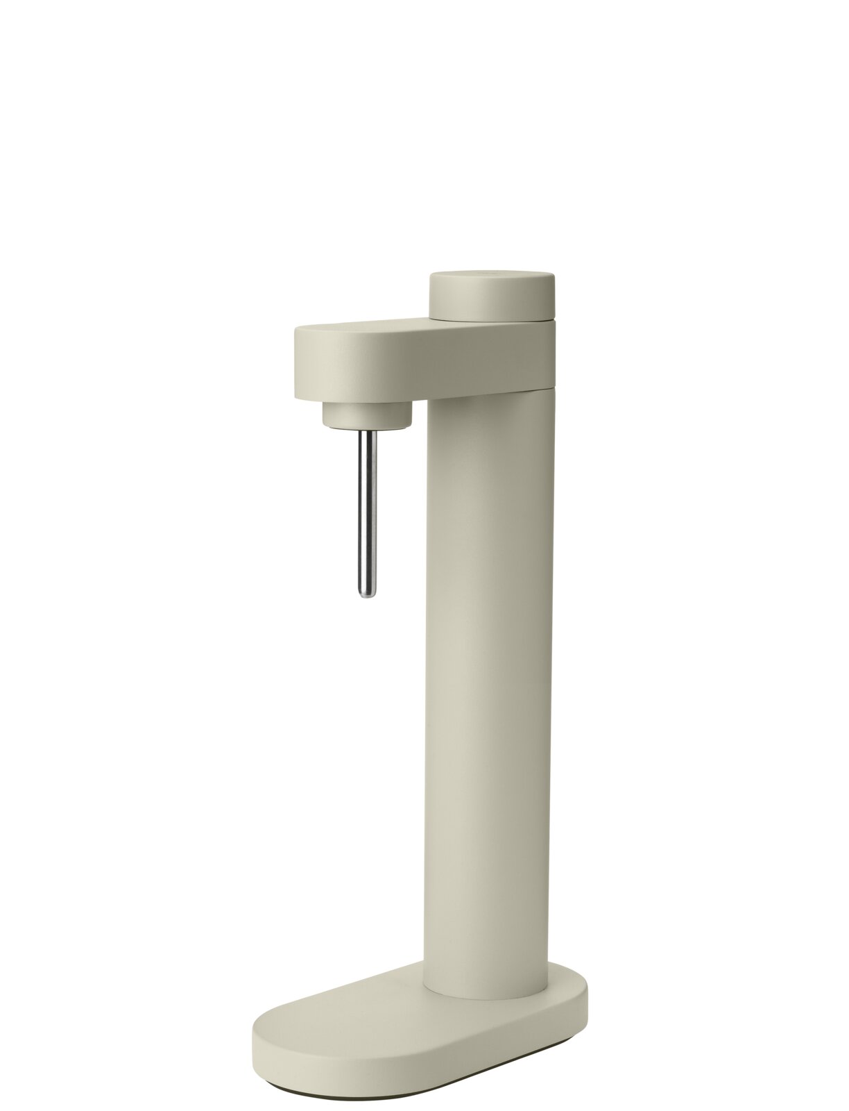 Wassersprudler in der Farbe Soft Sand, seitliche Ansicht
