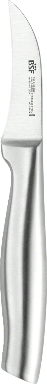 Schälenmesser Chicago aus Edelstahl, seitliche Ansicht