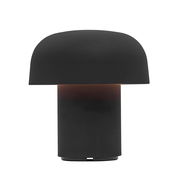 Anthrazitfarbene kooduu LED-Akkuleuchte SENSA, seitliche Perspektive