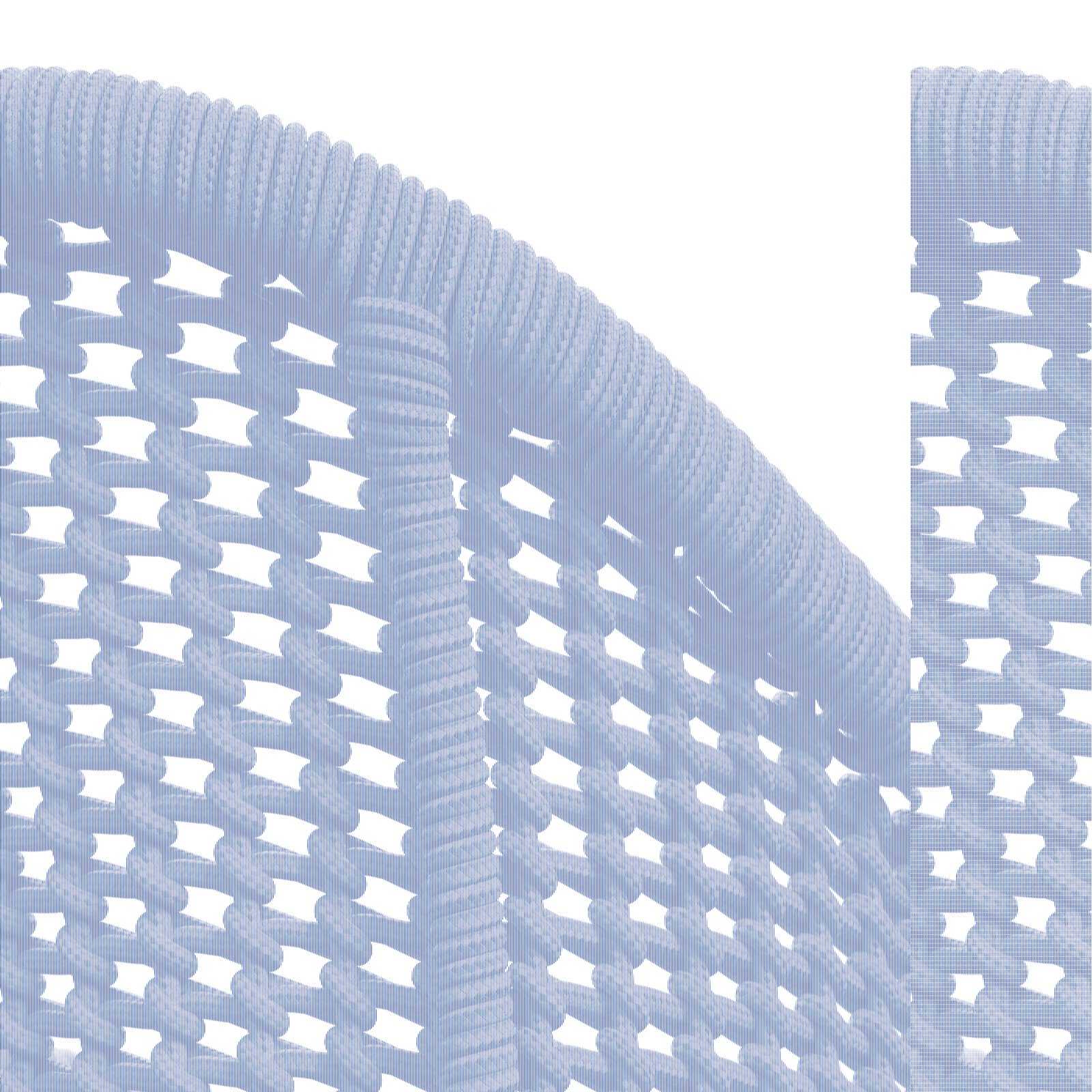 Detailansicht eines Armlehnstuhls mit geflochtenem Seilgeflecht in dunkler Farbe.