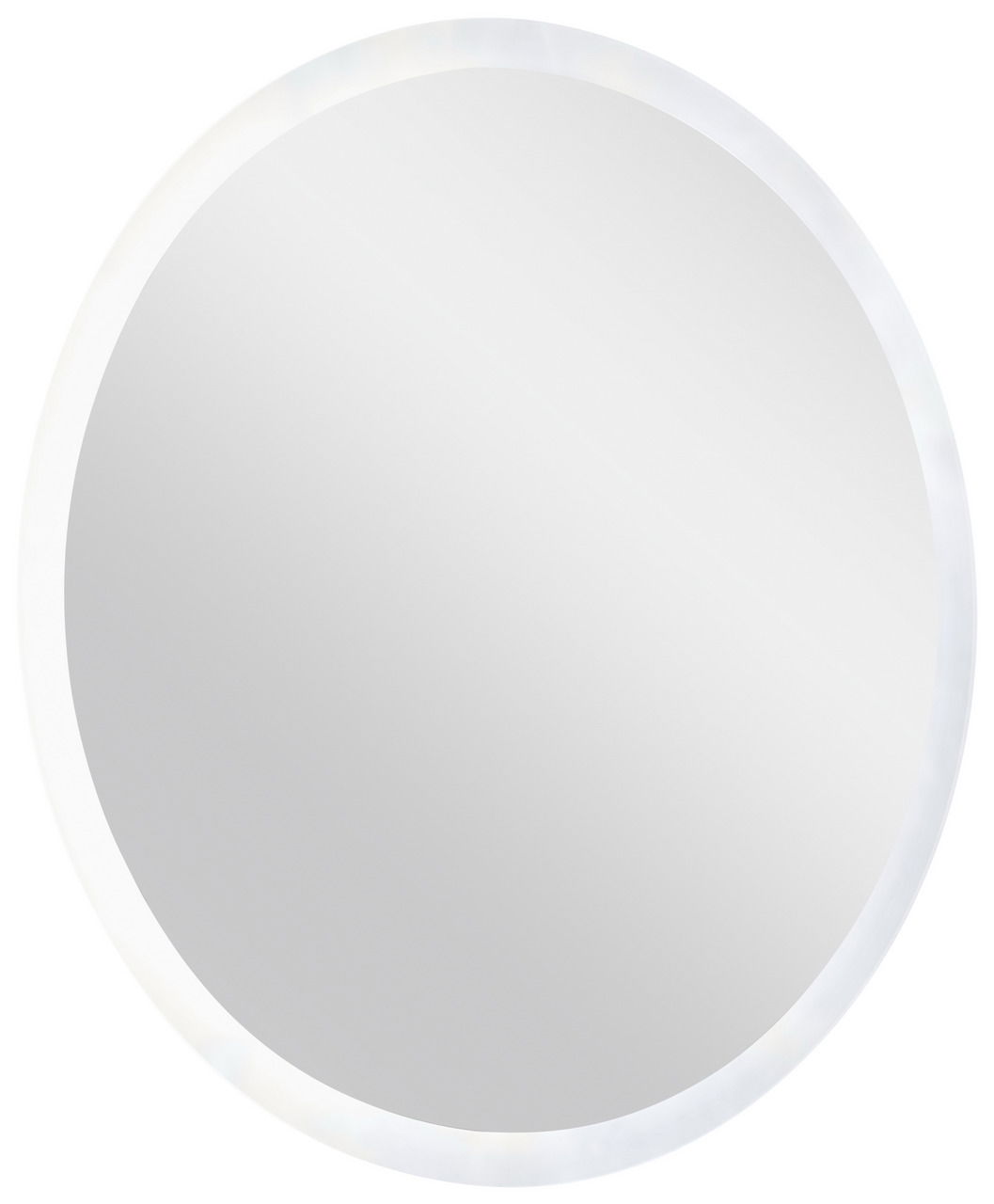 Rundes Spiegelelement mit LED-Beleuchtung, Frontalansicht