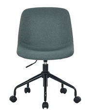 Moderner Home Office Drehstuhl in Grau, Vorderansicht