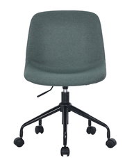 Moderner Home Office Drehstuhl in Grau, Vorderansicht