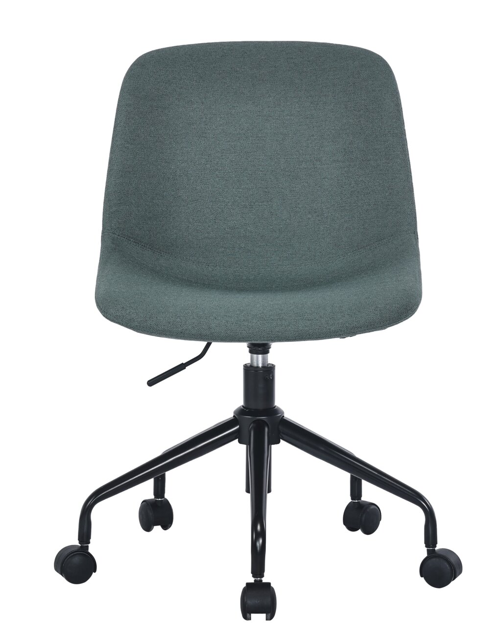 Moderner Home Office Drehstuhl in Grau, Vorderansicht