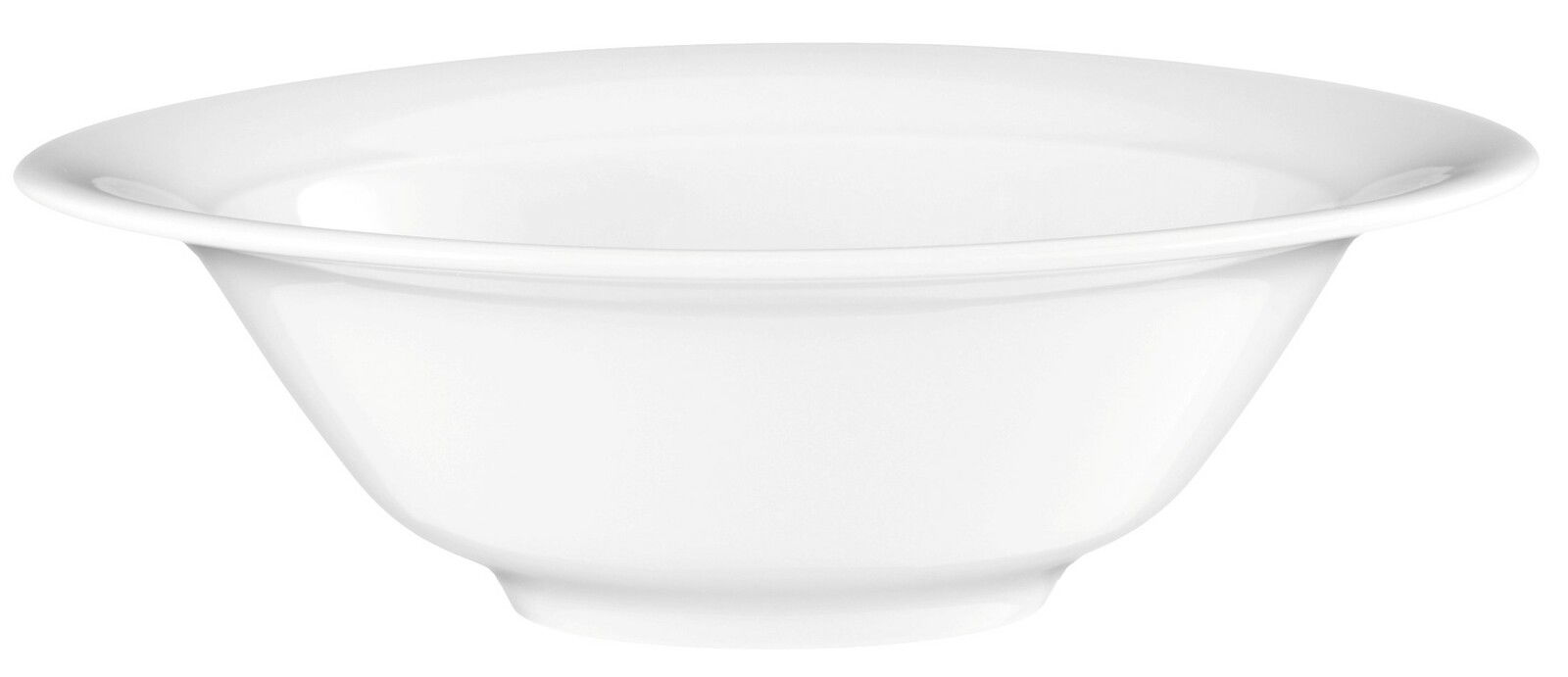 Seltmann Weiden Dessertschale TRIO Weiße Dessertschale aus Porzellan, seitliche Perspektive