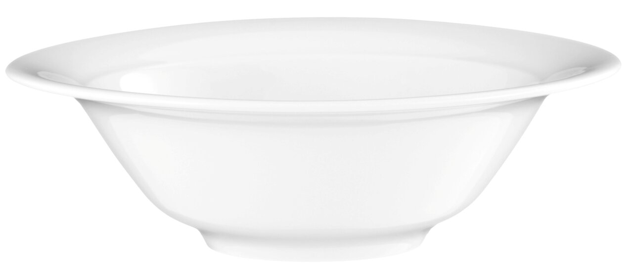 Seltmann Weiden Dessertschale TRIO Weiße Dessertschale aus Porzellan, seitliche Perspektive