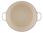 Bräter 26cm Creme, Draufsicht mit zwei Griffen