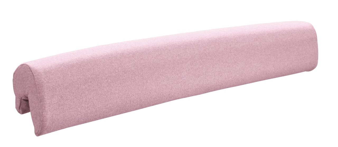 Rosa Kopfschutz in seitlicher Perspektive